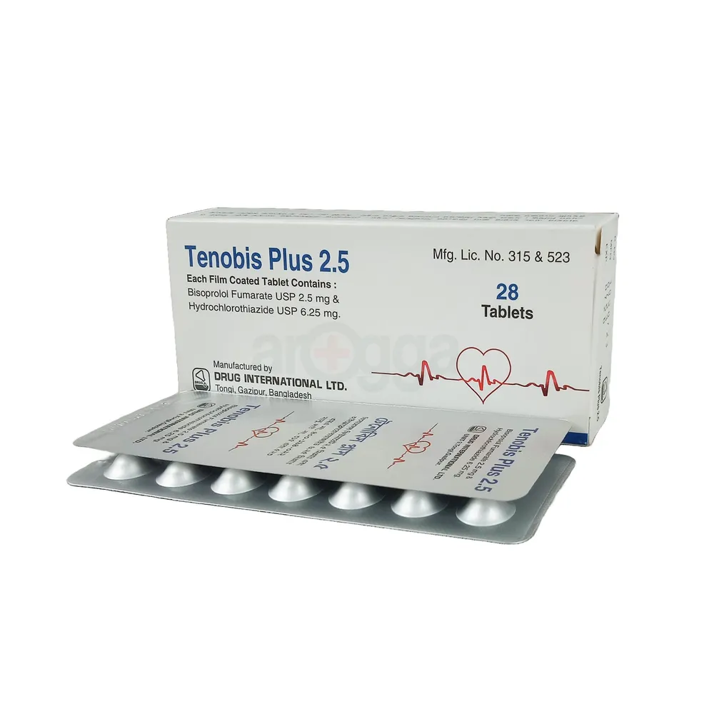 Tablet Tenobis Plus 2.5mg + 6.25mg (28pcs)